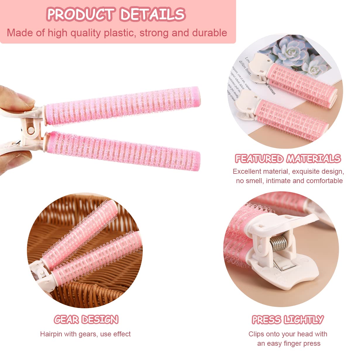 HASTHIP Blue 4Pcs Volumizing Root Clip Hair Curler Rollers | Instant Bang Heatless Hair Curling Styling Tools for Women & Girls Long & Short Hair, DIY Hairdressing HASTHIP Blue 4Pcs Volumizing Root Clip Hair Curler Rollers | Instant Bang Heatless Hair Curling Styling Tools for Women & Girls Long & Short Hair, DIY Hairdressing